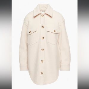 Wilfred Free Ganna Shirt Jacket Medium Wool Shacket Heather Bone Aritizia